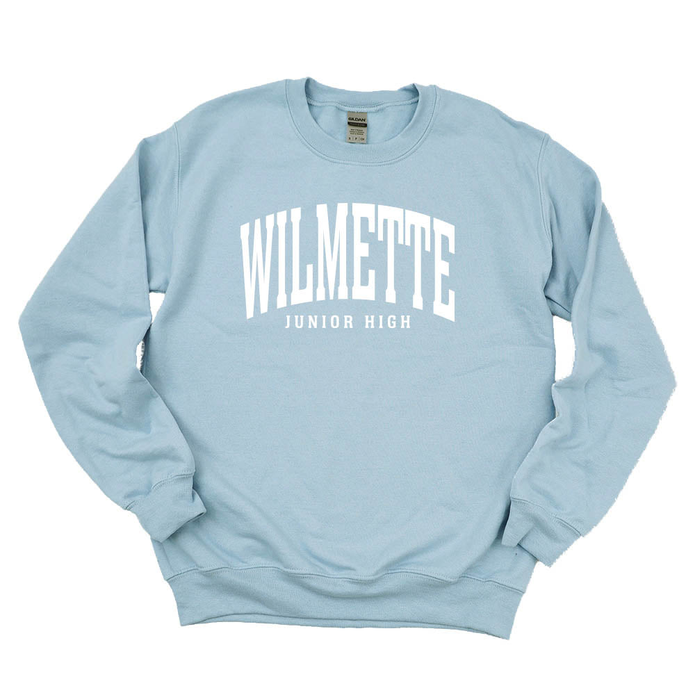 Classic Arc Wilmette ~ Crewneck Sweatshirt ~ Wilmette Junior High School