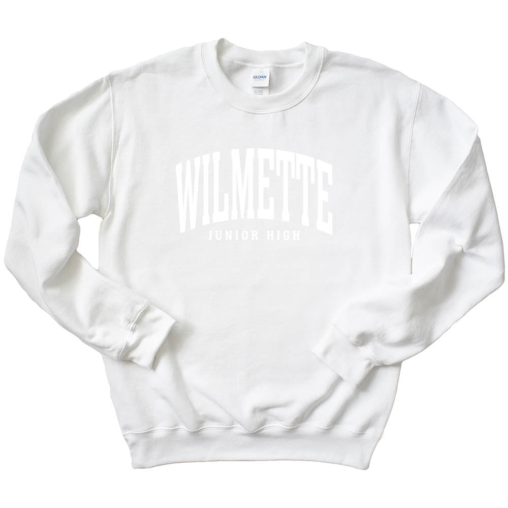 Classic Arc Wilmette ~ Crewneck Sweatshirt ~ Wilmette Junior High School