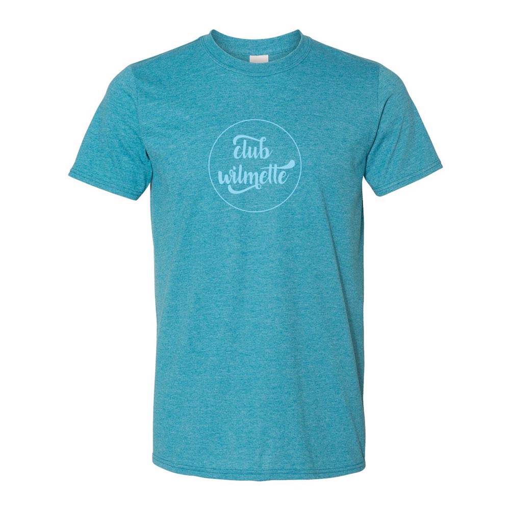 CLUB WILMETTE LOGO TEE ~ CLUB WILMETTE ~ unisex & women ~ classic / slim fit