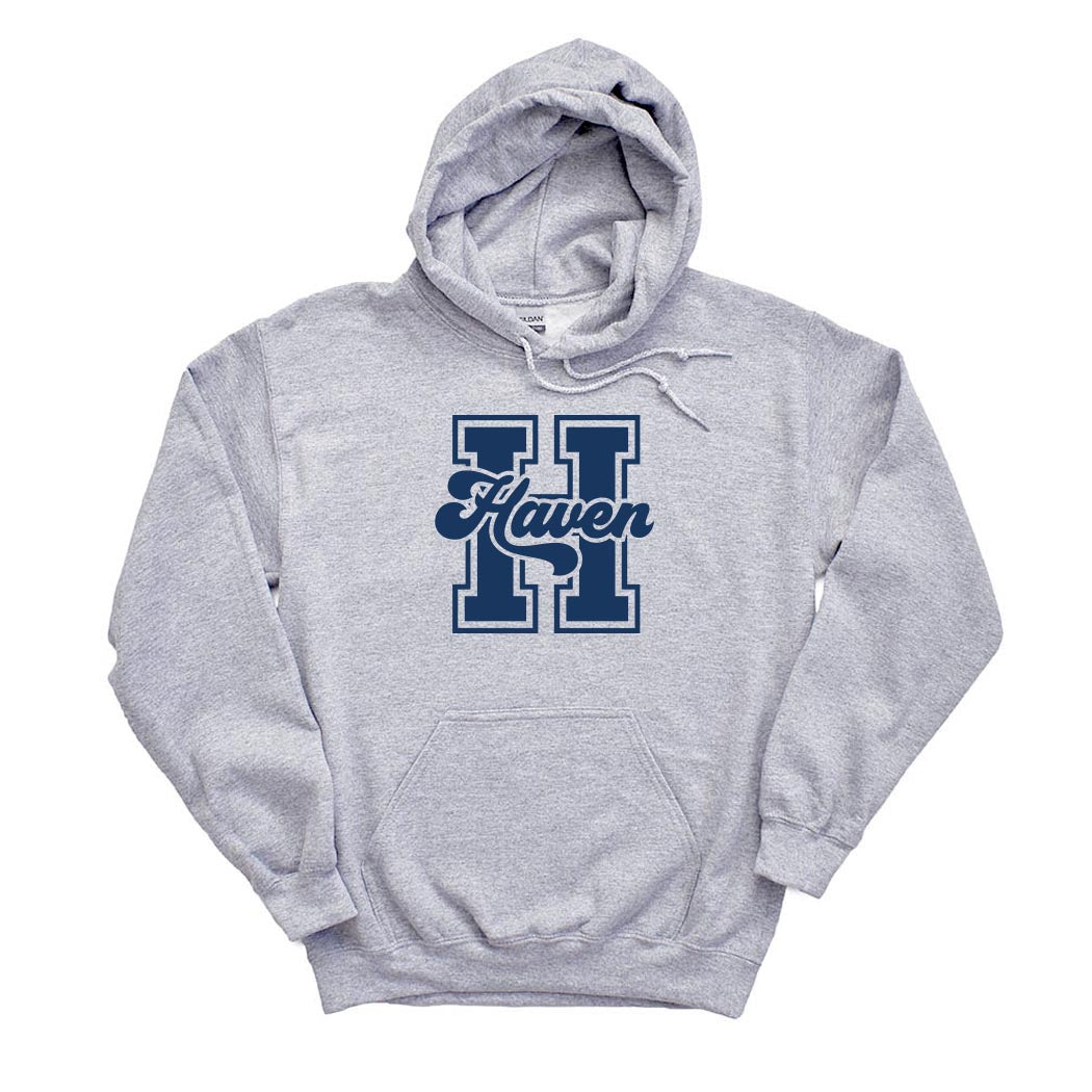 Collegiate Initial ~ Hoodie ~ Haven Middle School