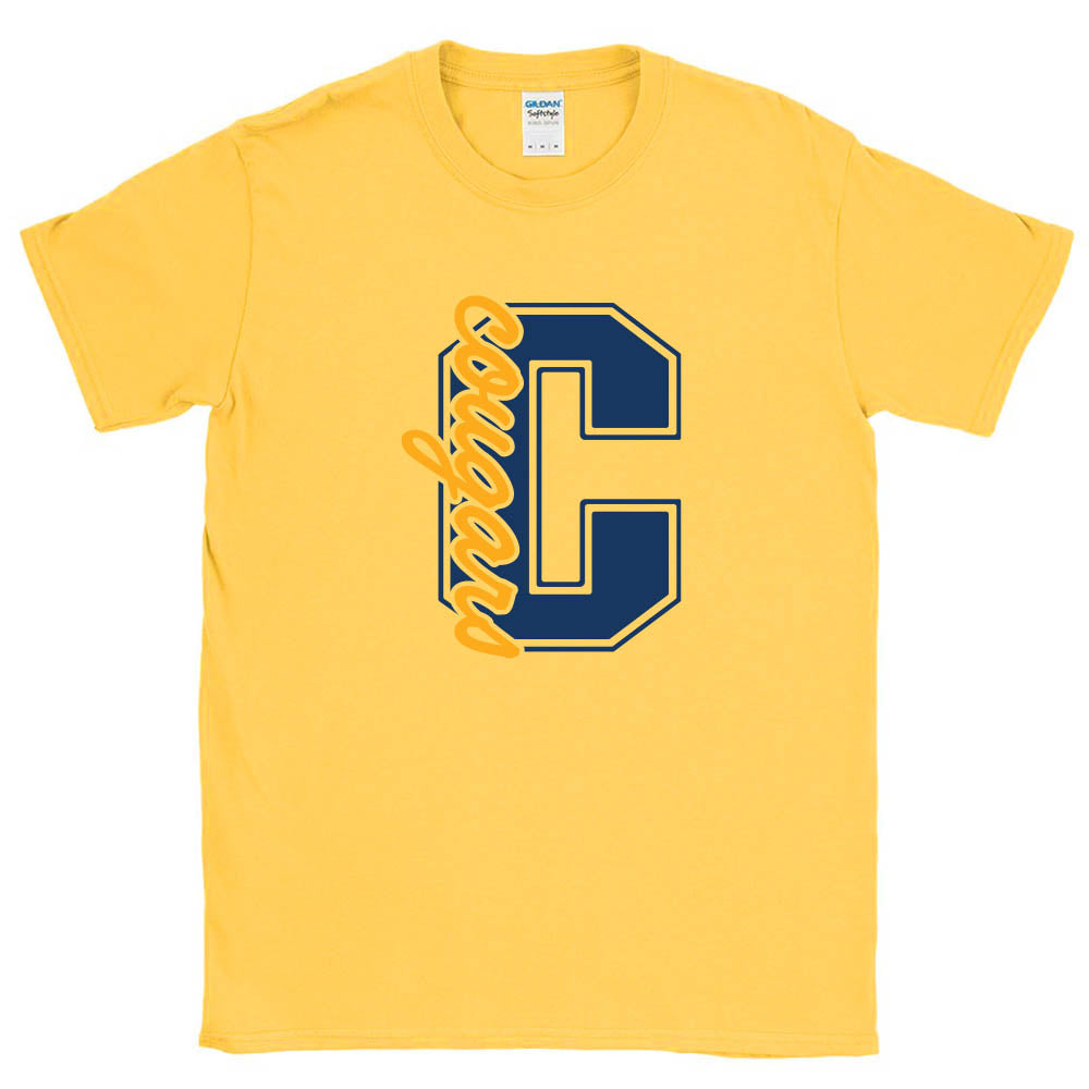 Collegiate Script ~ Cotton T-Shirt ~ The Cove School
