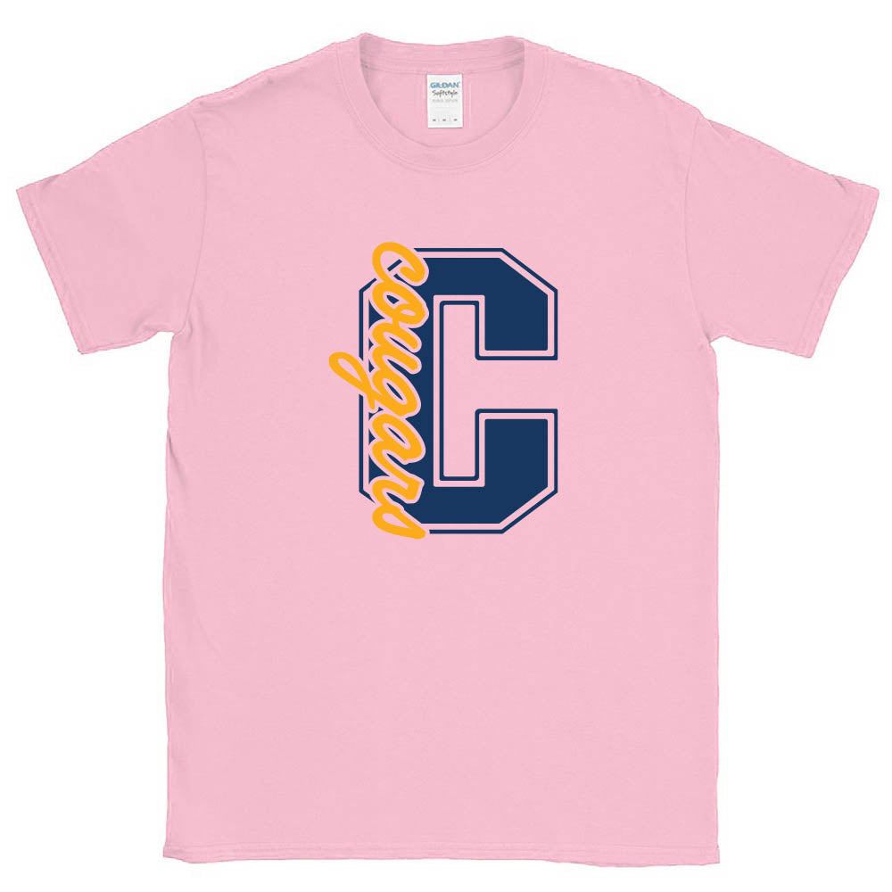 Collegiate Script ~ Cotton T-Shirt ~ The Cove School