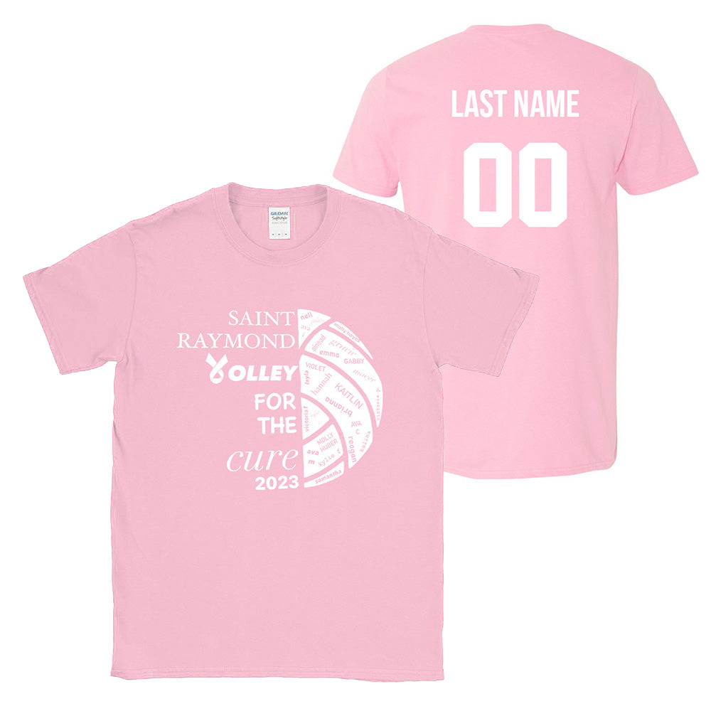ATHLETE TEES ~ ST. RAYMOND VOLLEY FOR THE CURE ~ classic unisex fit