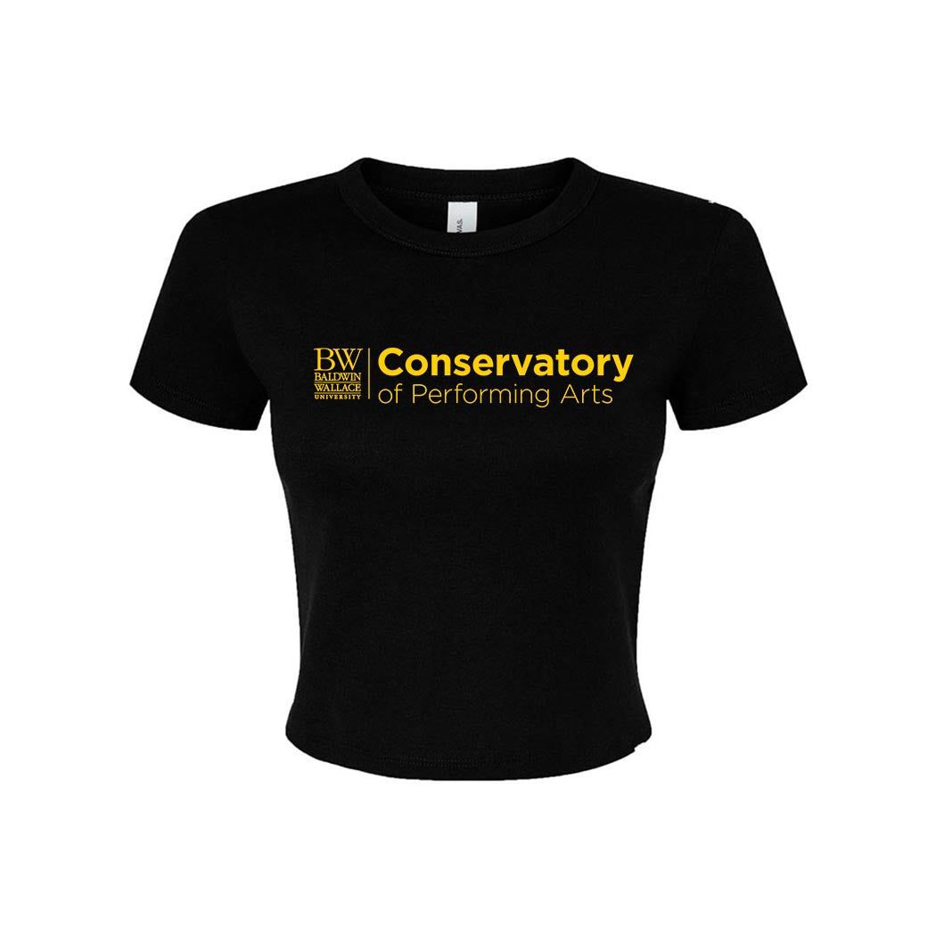 Conservatory Logo ~ Micro Rib Baby T-Shirt ~ Baldwin Wallace Conservatory of Performing Arts