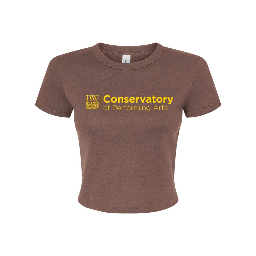 Conservatory Logo ~ Micro Rib Baby T-Shirt ~ Baldwin Wallace Conservatory of Performing Arts