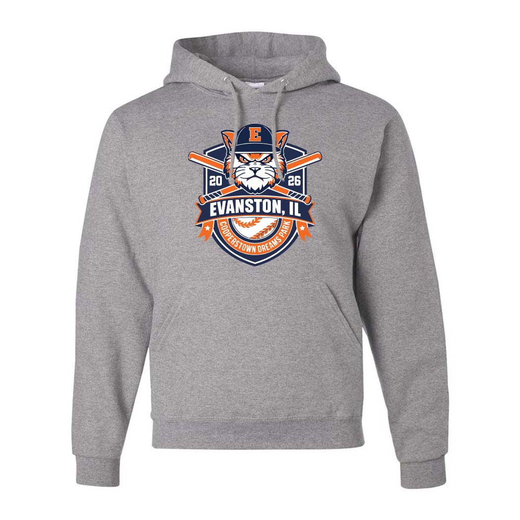 Cooperstown 2026 ~ Hoodie ~ Evanston Baseball-oxford