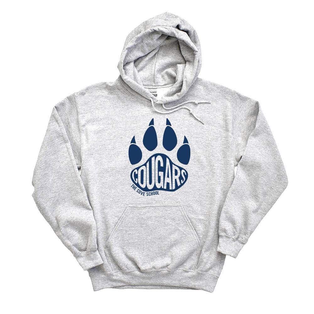 Cougars Paw ~ Hoodie ~ The Cove School