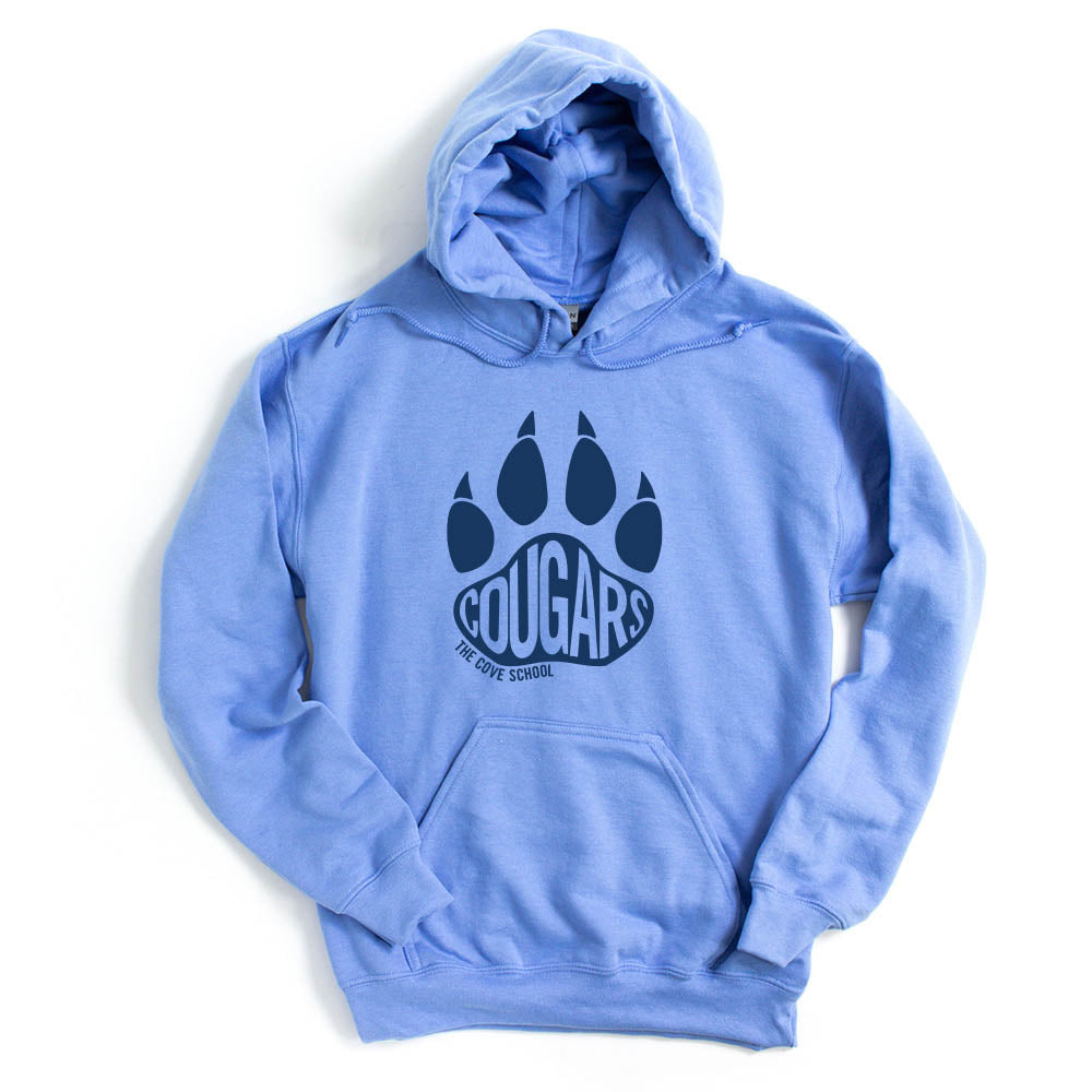 Cougars Paw ~ Hoodie ~ The Cove School