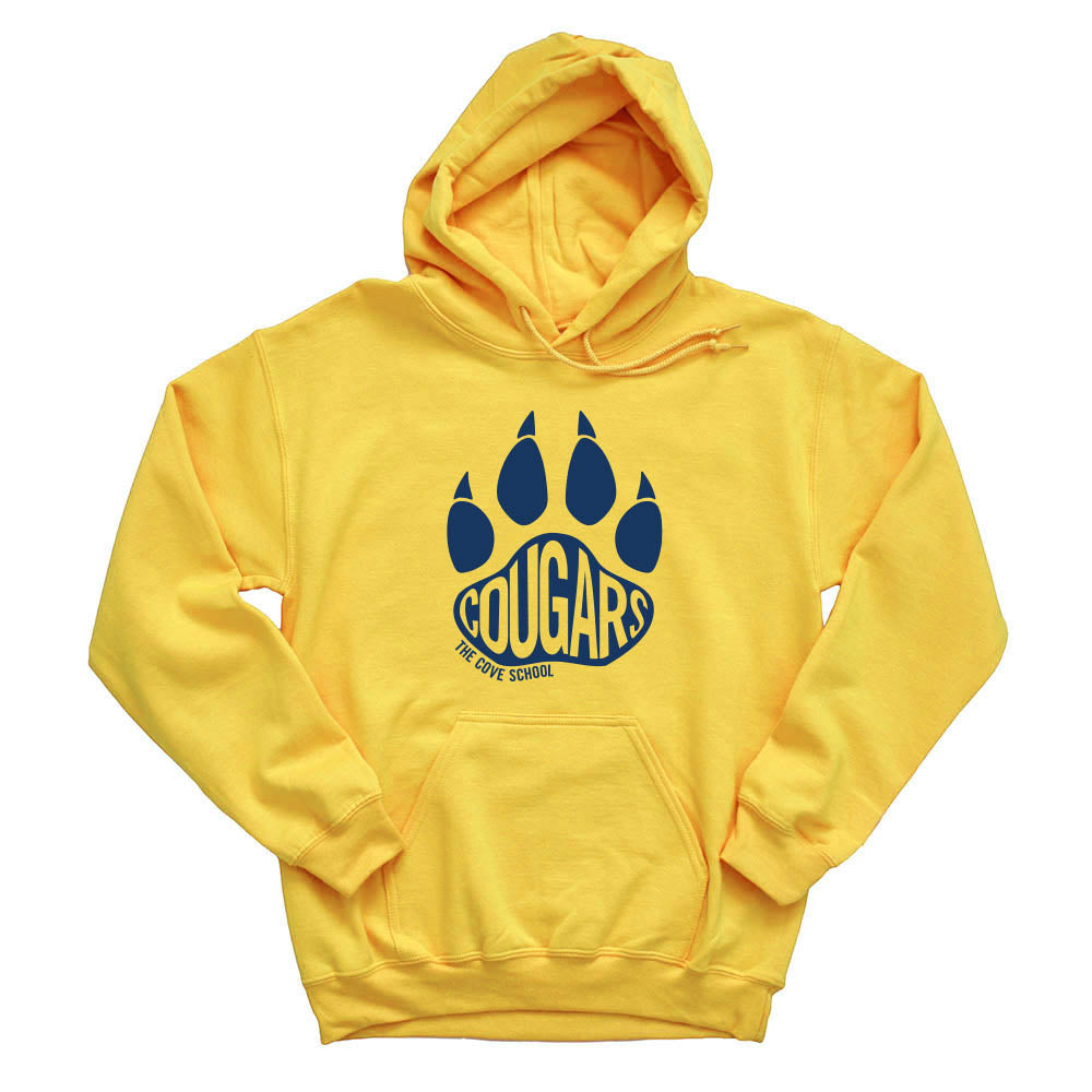 Cougars Paw ~ Hoodie ~ The Cove School