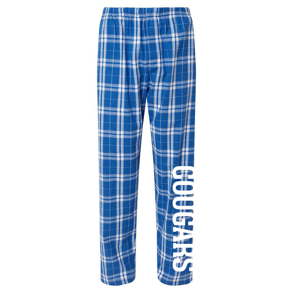 Cougars ~ Flannel Pants ~ The Cove School