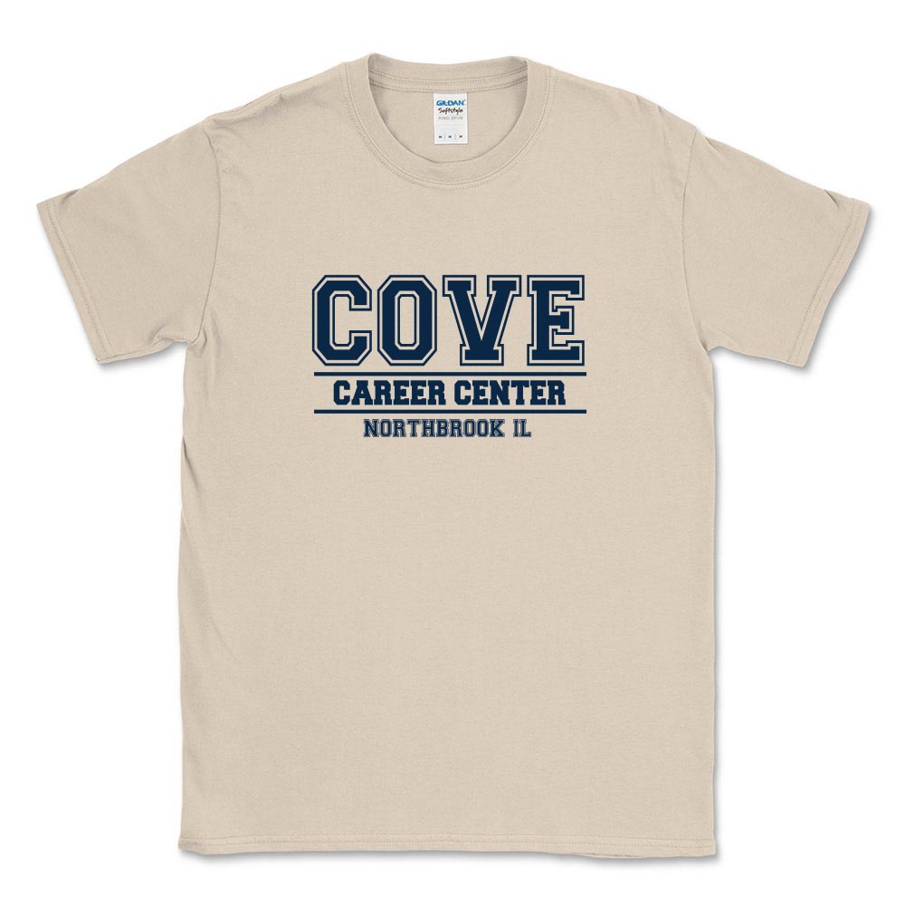 COLLEGIATE SOFTSTYLE TEE ~ COVE CAREER CENTER ~ adult ~ classic fit