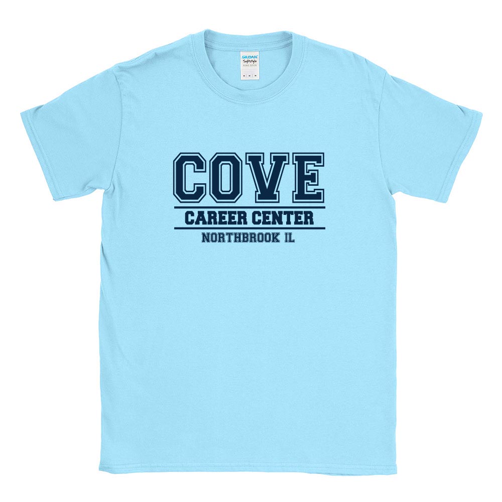 COLLEGIATE SOFTSTYLE TEE ~ COVE CAREER CENTER ~ adult ~ classic fit