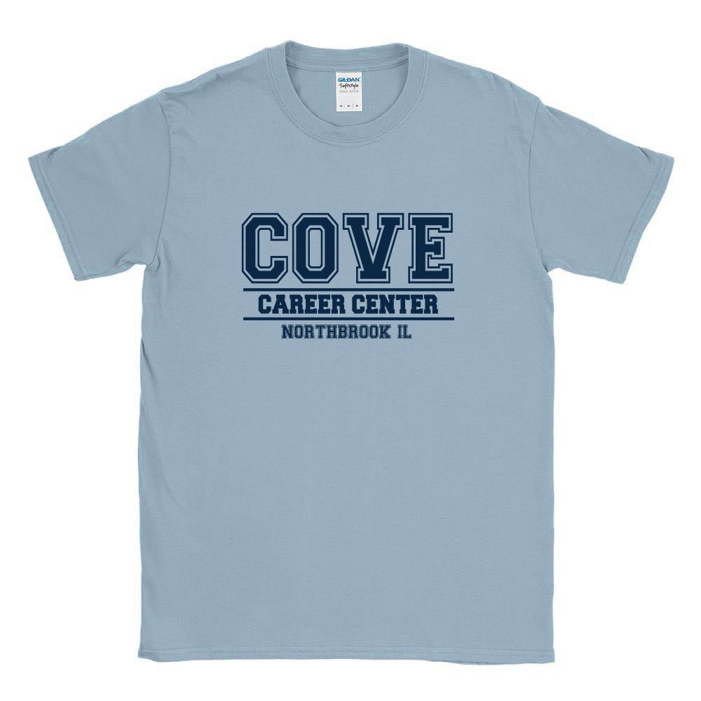 COLLEGIATE SOFTSTYLE TEE ~ COVE CAREER CENTER ~ adult ~ classic fit