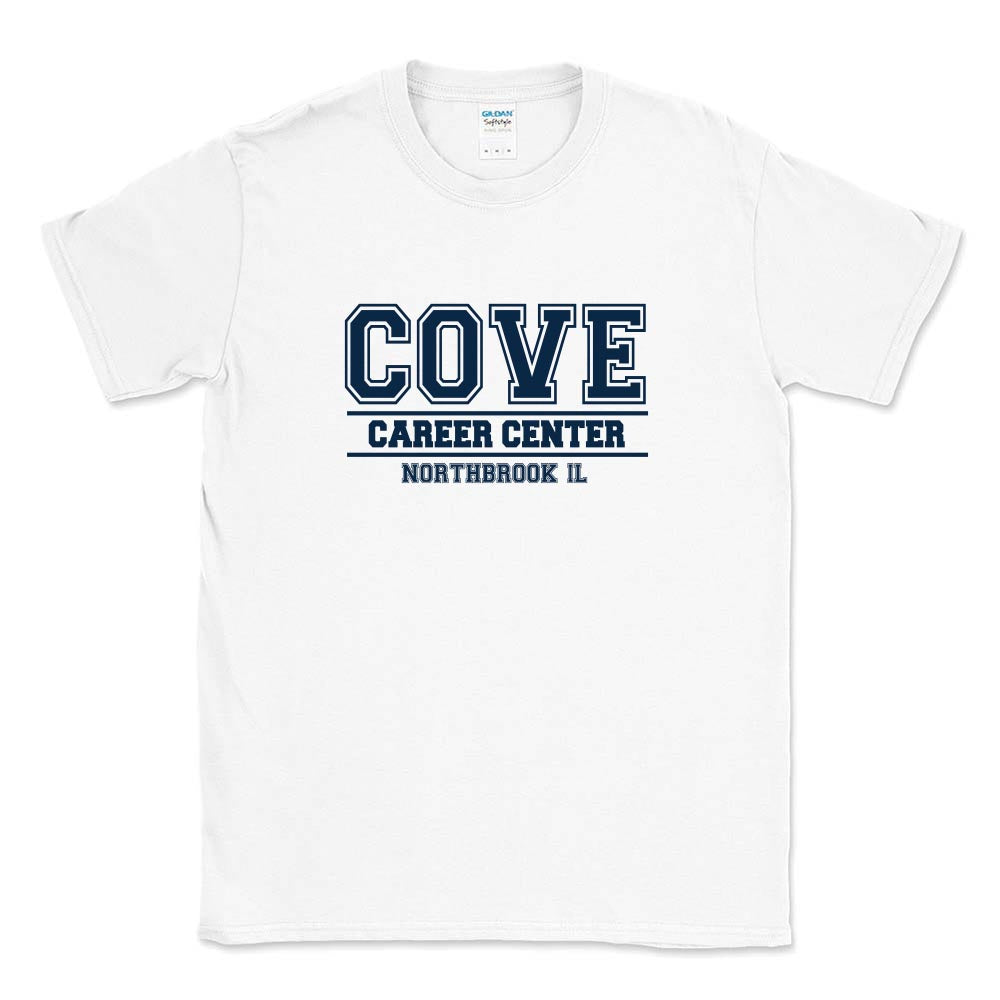 COLLEGIATE SOFTSTYLE TEE ~ COVE CAREER CENTER ~ adult ~ classic fit