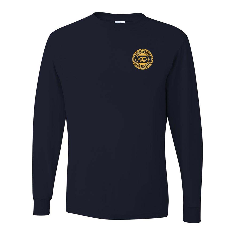 Cross Country Logo ~ 50/50 Long Sleeve T-Shirt ~ Sunset Ridge Middle School