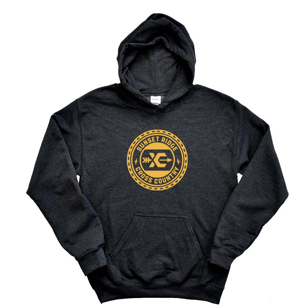 CROSS COUNTRY HOODIE ~  SUNSET RIDGE SCHOOL ~ youth and adult ~ classic unisex fit