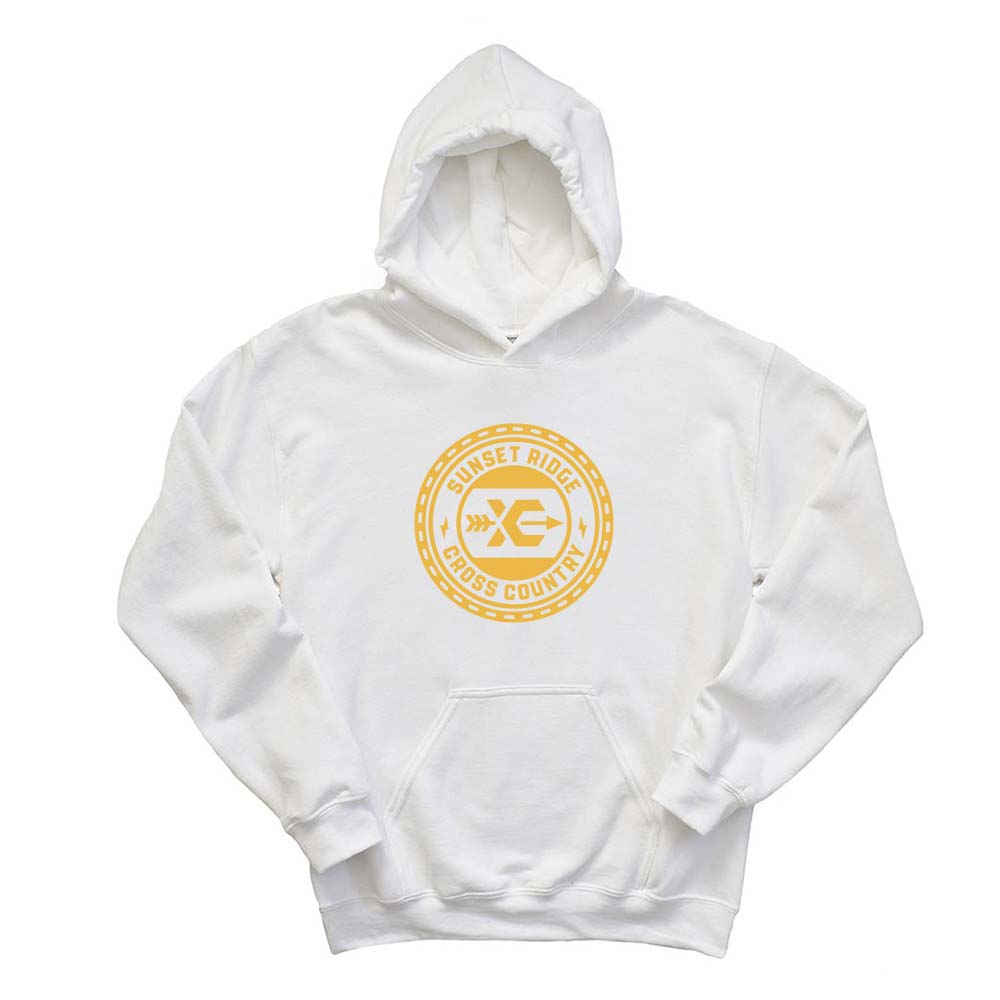 CROSS COUNTRY HOODIE ~  SUNSET RIDGE SCHOOL ~ youth and adult ~ classic unisex fit