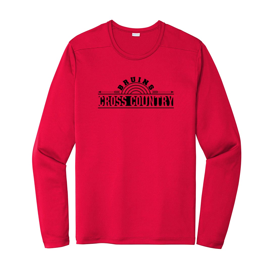 Cross Country Block ~ Long Sleeve Performance Tee ~ St. Robert Bellarmine Academy