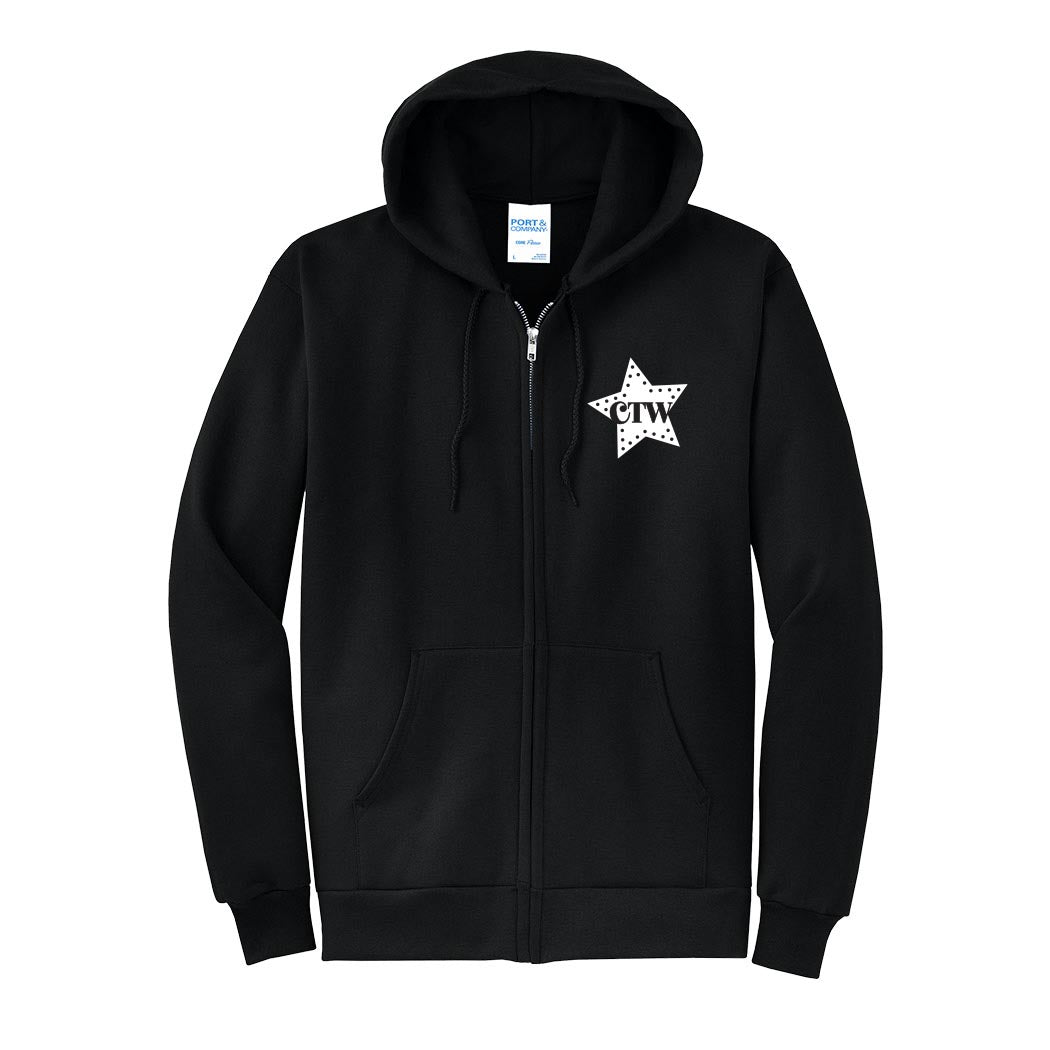 Logo - CTW ~ Zip Hoodie ~ Children's Theatre of Winnetka