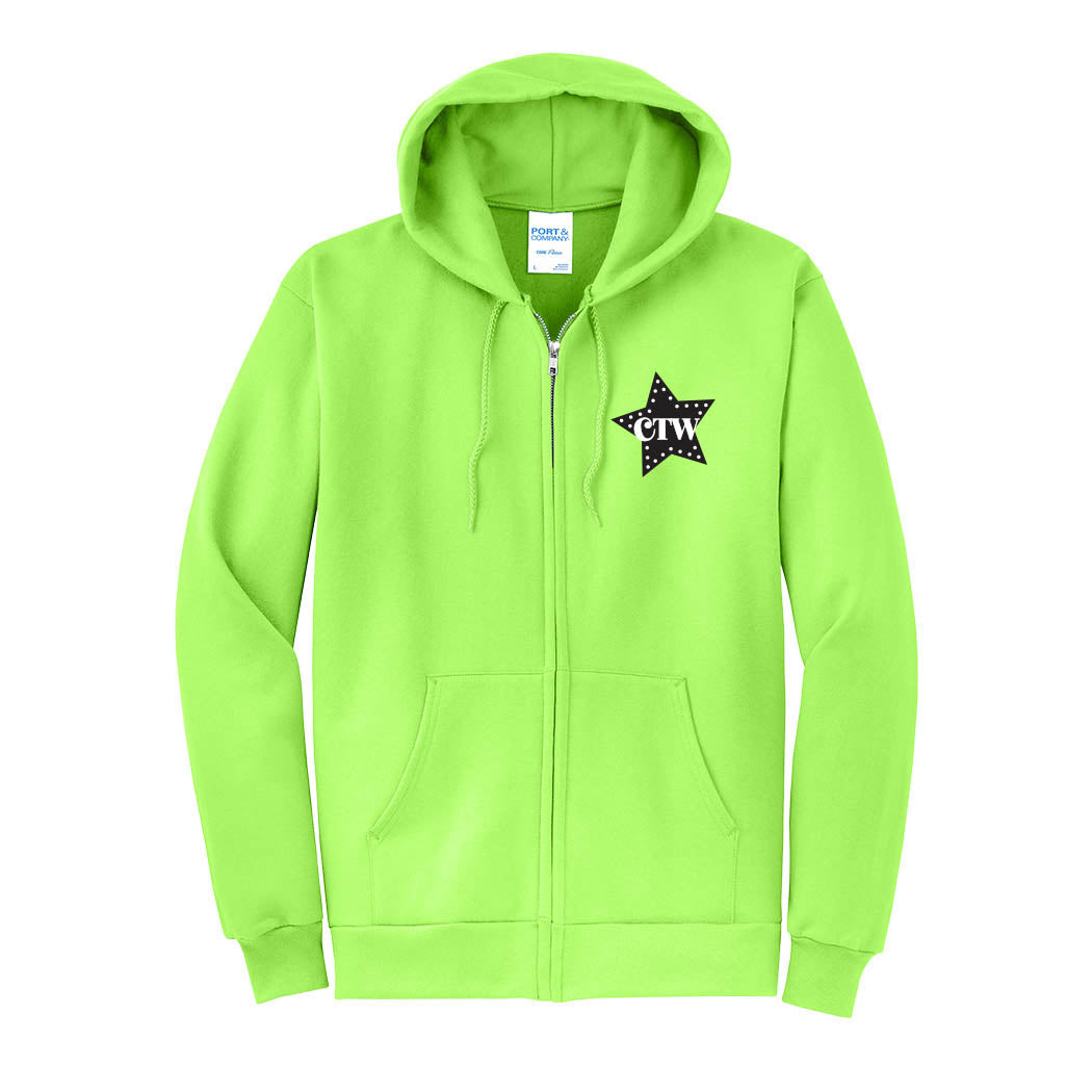 Logo - CTW ~ Zip Hoodie ~ Children's Theatre of Winnetka