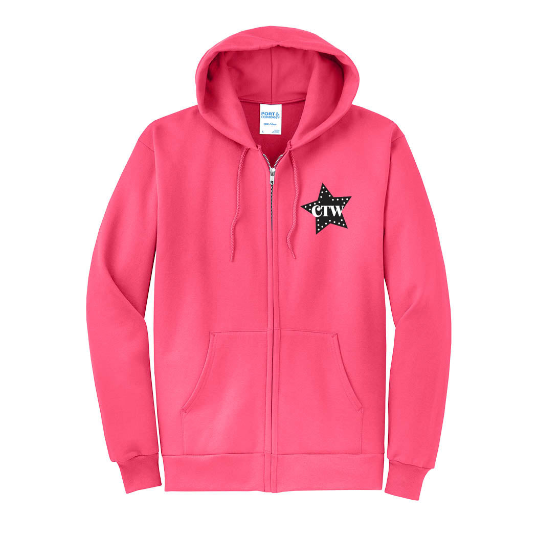 Logo - CTW ~ Zip Hoodie ~ Children's Theatre of Winnetka