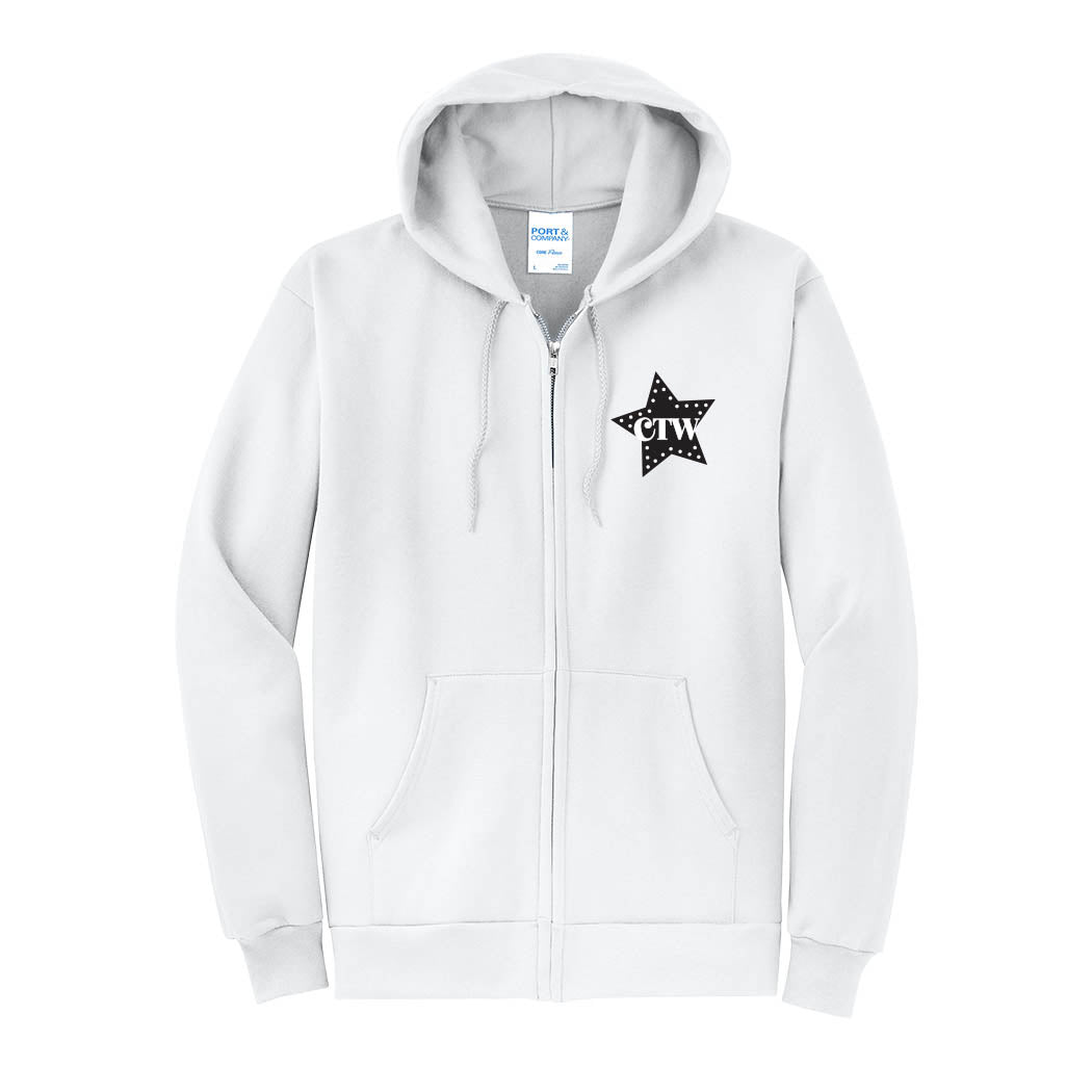 Logo - CTW ~ Zip Hoodie ~ Children's Theatre of Winnetka
