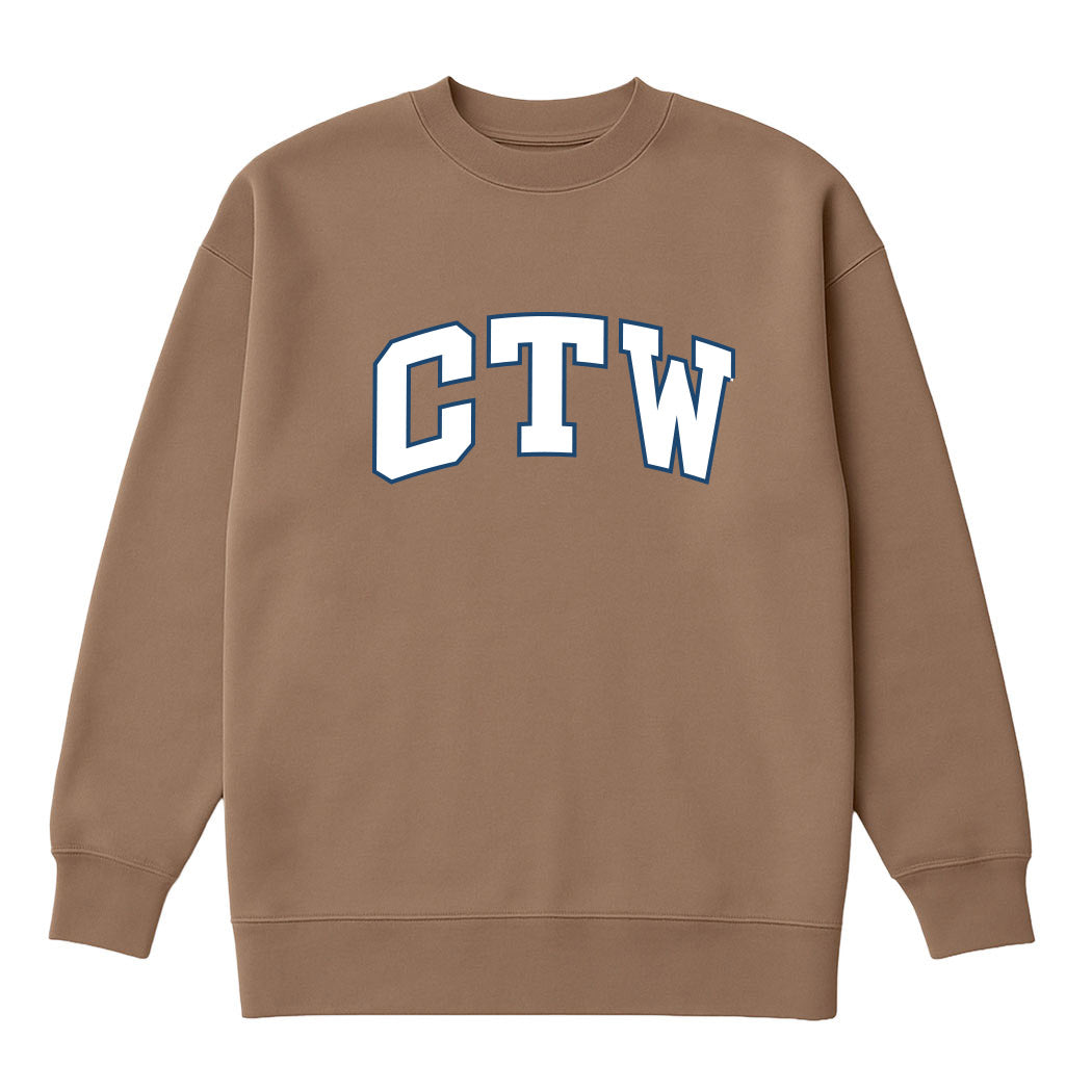 CTW Star Parke ~ Ladies Oversized Mock Crew ~ Children's Theatre of Winnetka