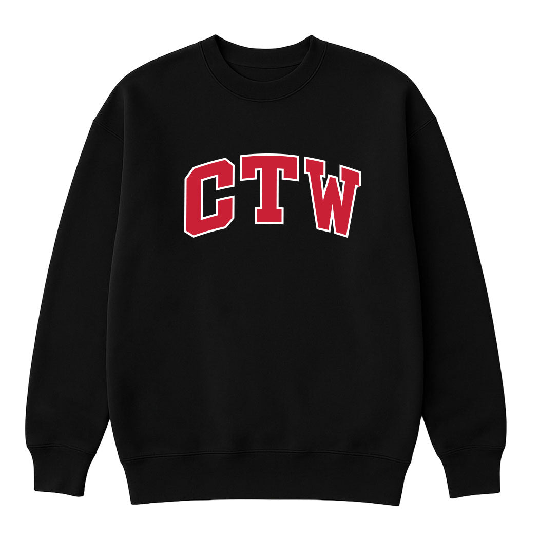 CTW Star Parke ~ Ladies Oversized Mock Crew ~ Children's Theatre of Winnetka