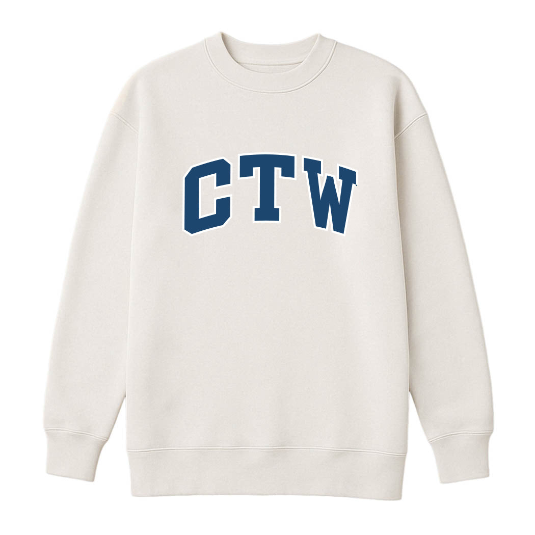 CTW Star Parke ~ Ladies Oversized Mock Crew ~ Children's Theatre of Winnetka
