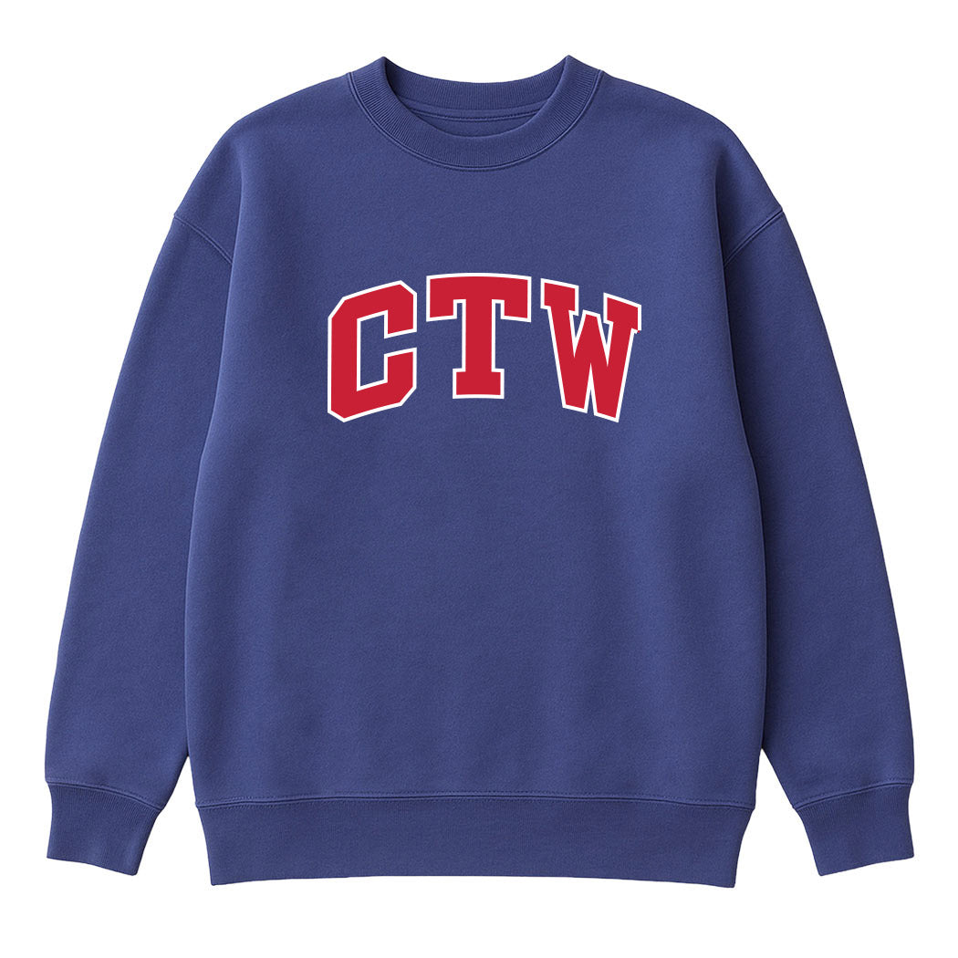 CTW Star Parke ~ Ladies Oversized Mock Crew ~ Children's Theatre of Winnetka