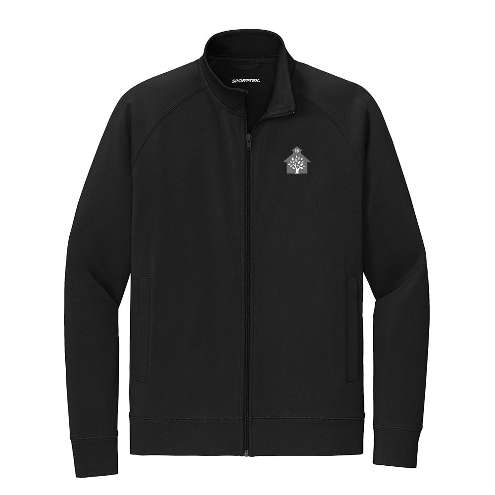 D15 Icon ~ Sport-Wick Stretch Full-Zip Cadet Jacket ~ Community Consolidated District 15-black