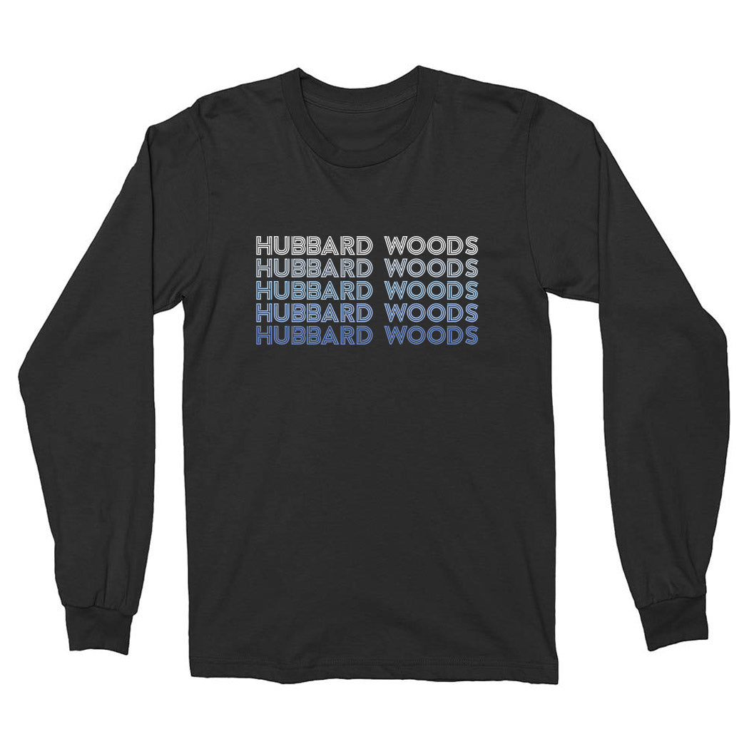 Retro Repeater ~ Cotton Long Sleeve T-Shirt ~ Hubbard Woods Elementary School