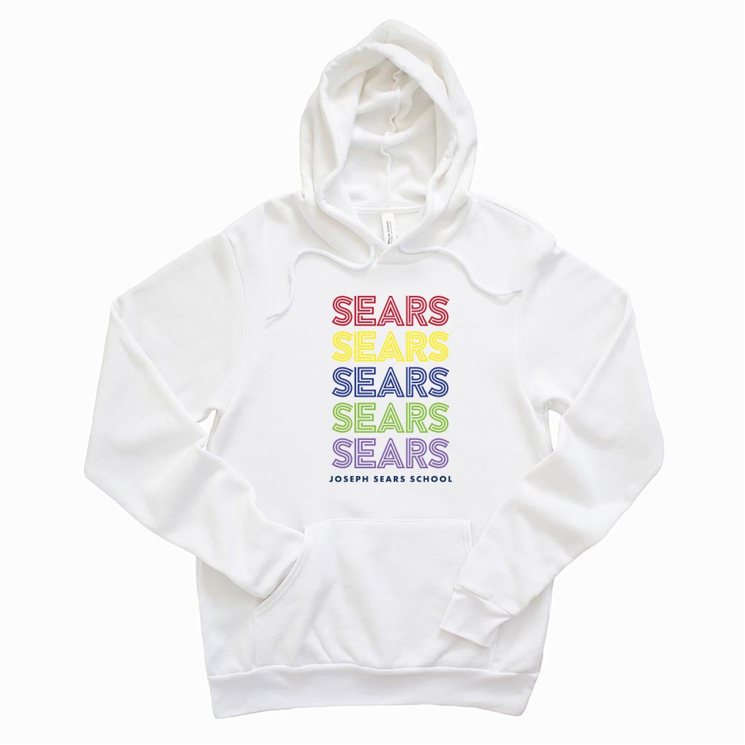 Deco Repeater ~ Sponge Fleece Hoodie ~ Joseph Sears School