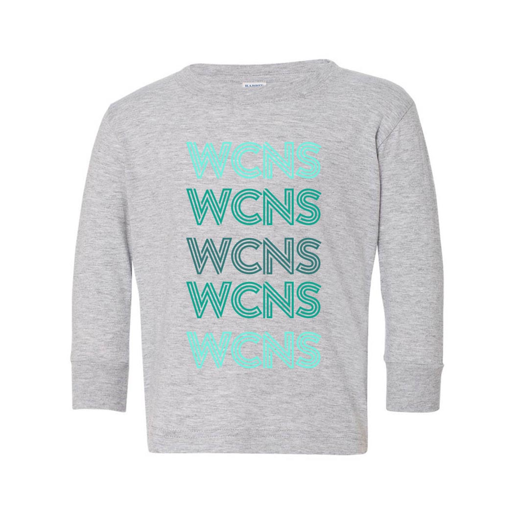 Deco Repeater ~ Toddler Jersey Long Sleeve T-Shirt ~ Winnetka Community Nursery School-heather