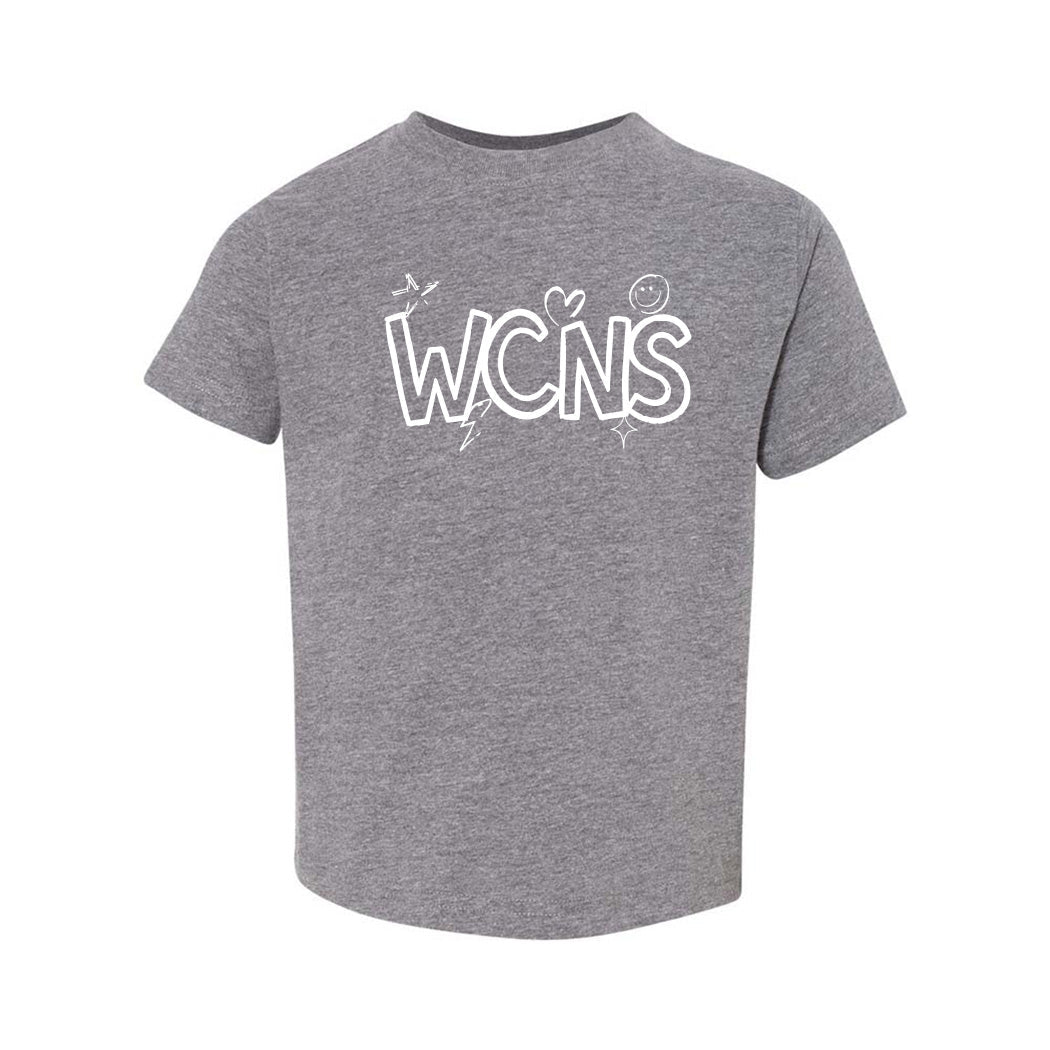 Doodle ~ Toddler Jersey T-Shirt ~ Winnetka Community Nursery School-granite heather
