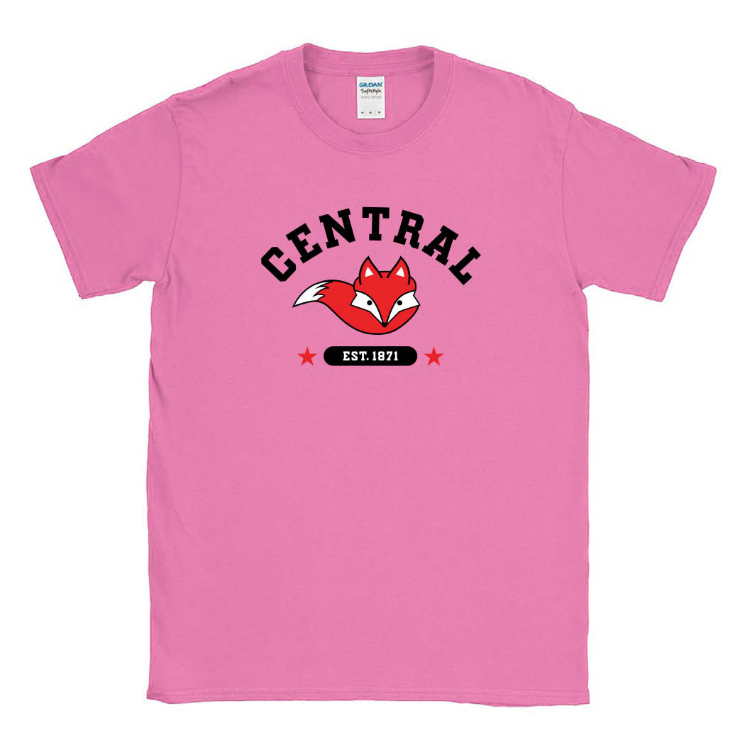 Est 1871 Mascot ~ Cotton T-Shirt ~ Central Elementary School-azalea