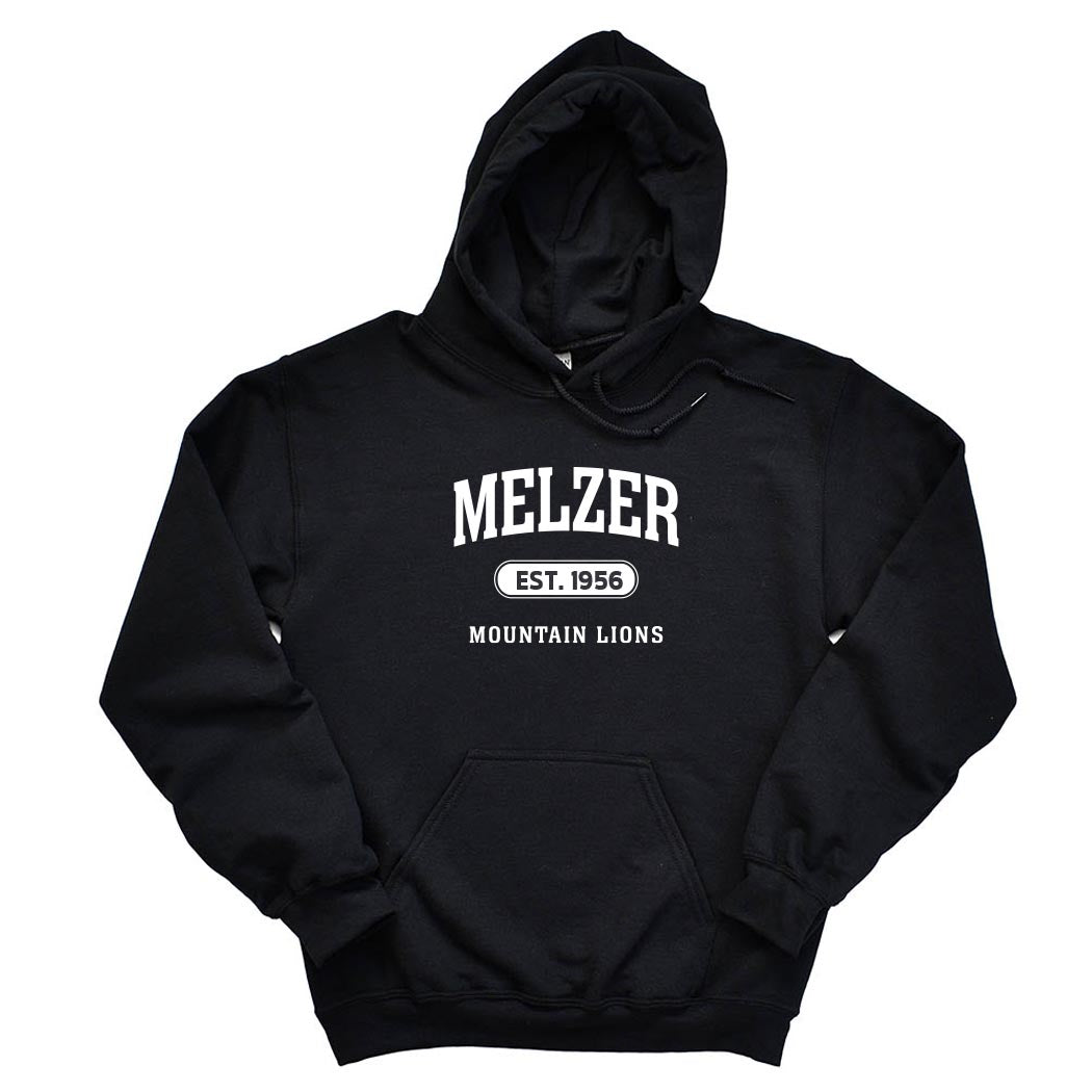 Est 1956 ~ Hoodie ~ Melzer Elementary School-black