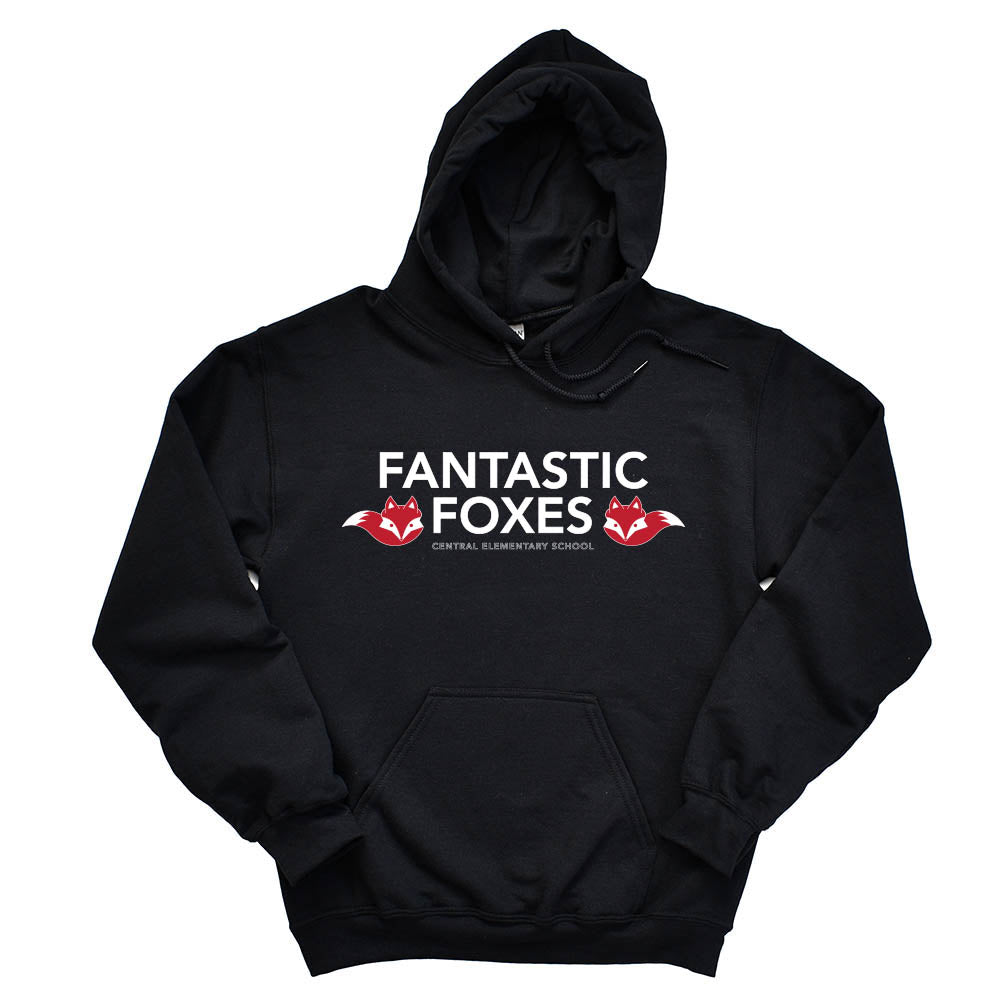 FANTASTIC FOXES HOODIE ~ CENTRAL ELEMENTARY SCHOOL ~ youth & adult ~ classic unisex fit