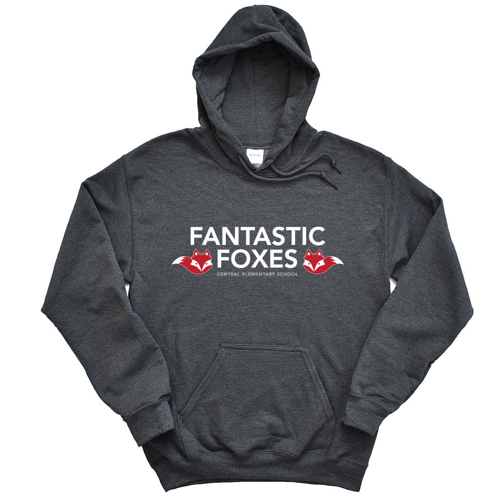 FANTASTIC FOXES HOODIE ~ CENTRAL ELEMENTARY SCHOOL ~ youth & adult ~ classic unisex fit