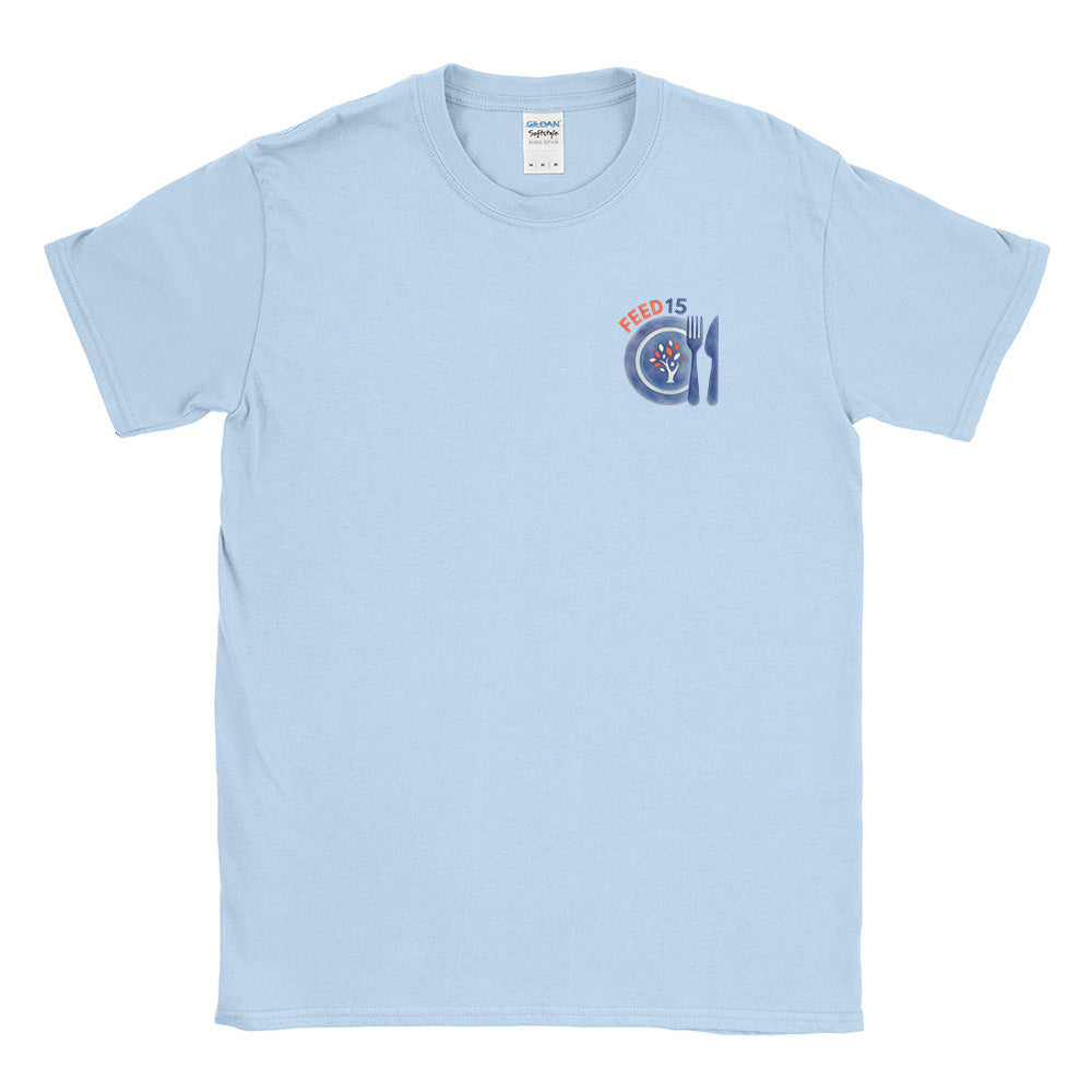 Feed15 ~ Cotton T-Shirt ~ Community Consolidated District 15-light blue