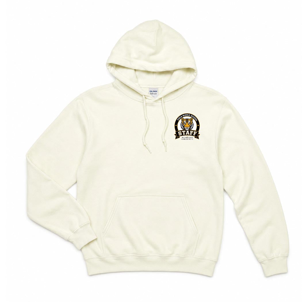 Field Staff Badge ~ Hoodie ~ Field Middle School Staff-off white
