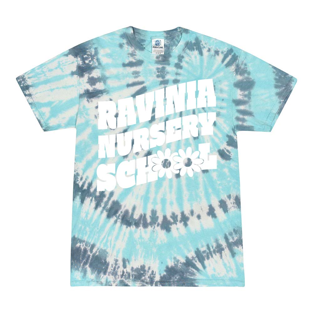 Groovy Text ~ Toddler Tie Dye T-Shirt ~ Ravinia Nursery School