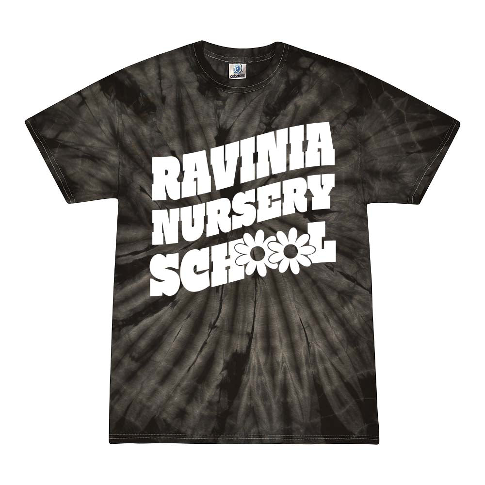 Groovy Text ~ Toddler Tie Dye T-Shirt ~ Ravinia Nursery School