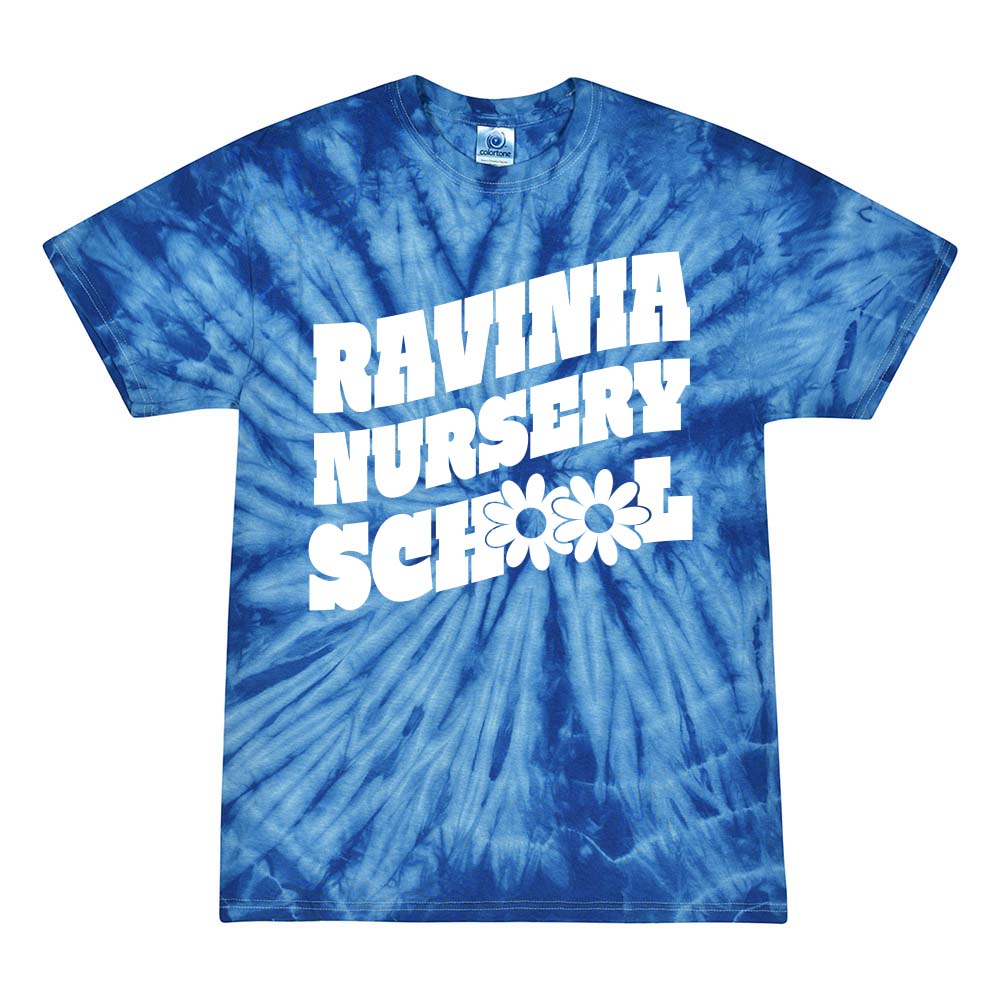 Groovy Text ~ Toddler Tie Dye T-Shirt ~ Ravinia Nursery School