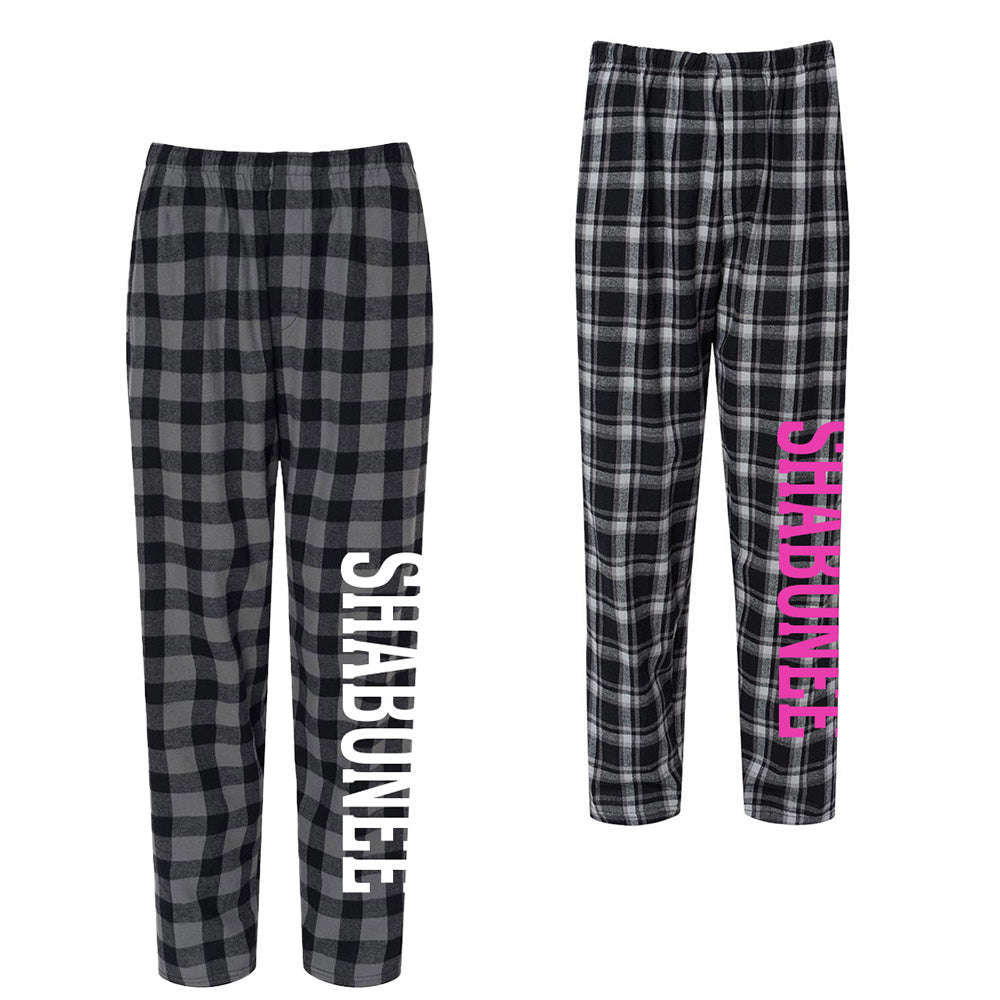 FLANNEL PANTS ~ SHABONEE ELEMENTARY ~ juniors and adult ~ classic fit