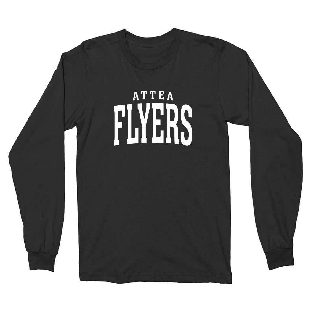 Flyers Arc ~ Cotton Long Sleeve T-Shirt ~ Attea Middle School-black