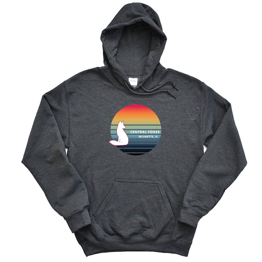 Fox Lake ~ Hoodie ~ Central Elementary School-dark heather