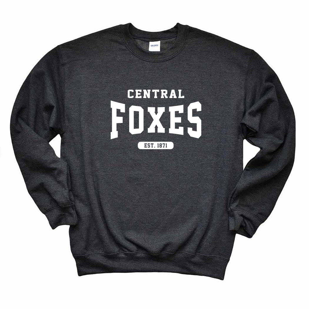 Foxes Est. 1871 ~ Crewneck Sweatshirt ~ Central Elementary School