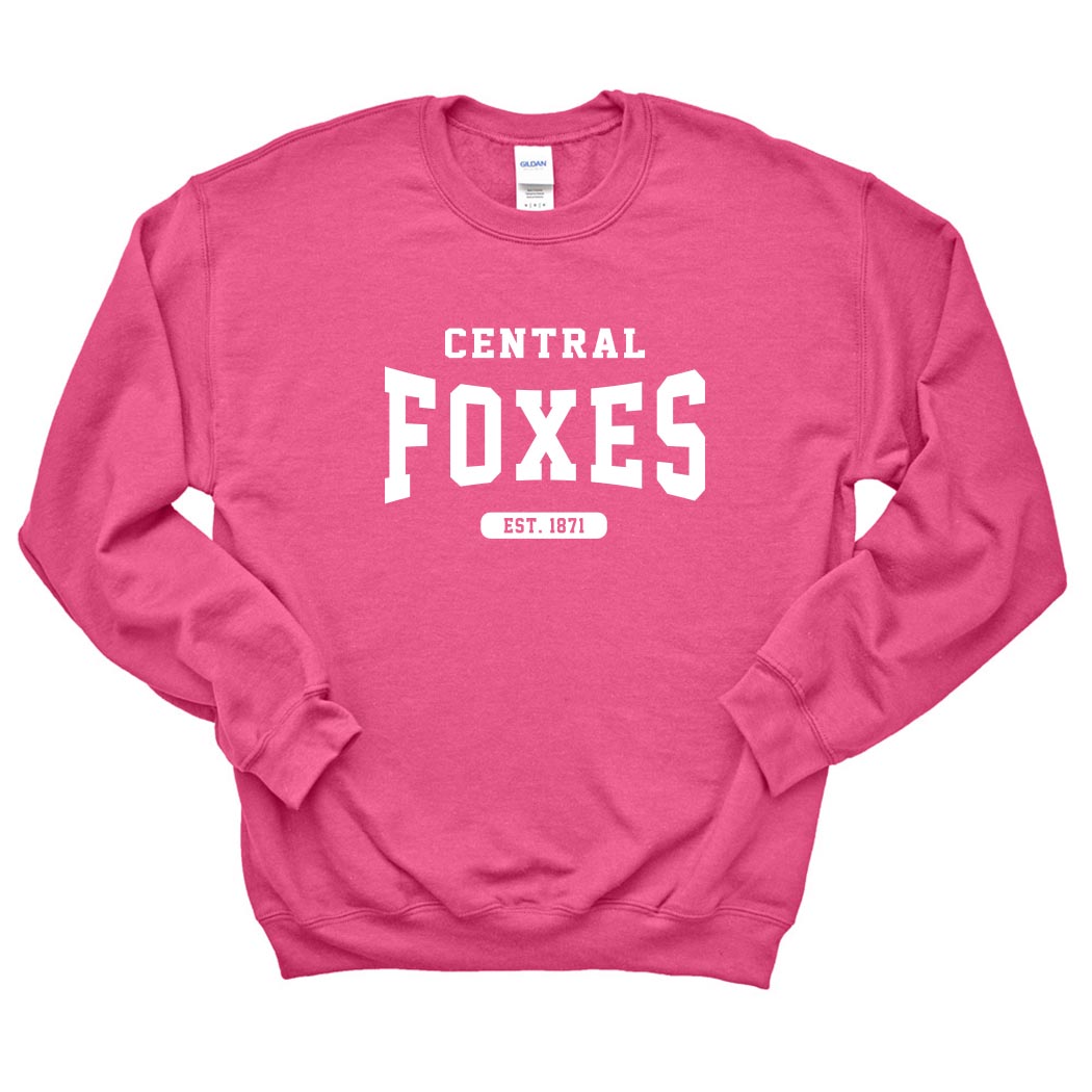 Foxes Est. 1871 ~ Crewneck Sweatshirt ~ Central Elementary School