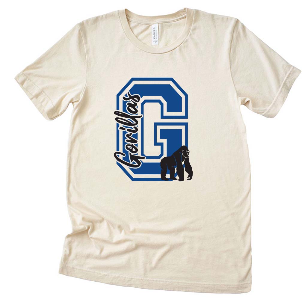 G GORILLAS TEE ~ GREELEY ELEMENTARY ~ youth & adult ~ classic unisex fit